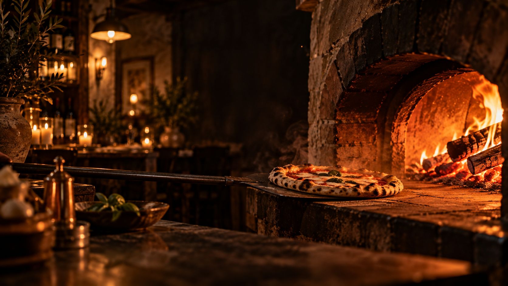 wood-fired pizza oven